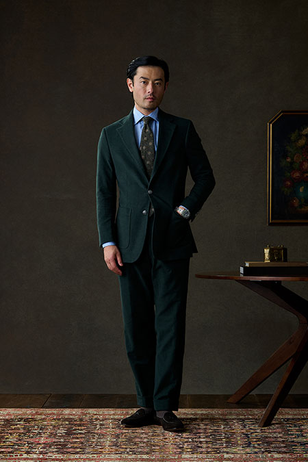 Green Moleskin Suit