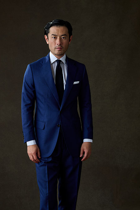 Royal Blue Tic Weave Suit