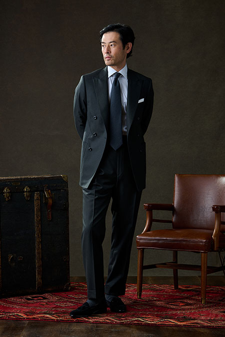 Charcoal Herringbone Suit