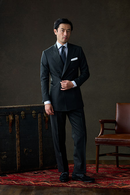 Charcoal Herringbone Suit
