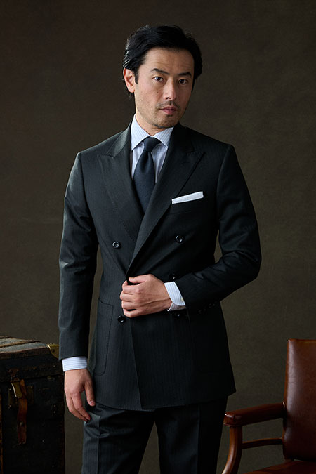 Charcoal Herringbone Suit
