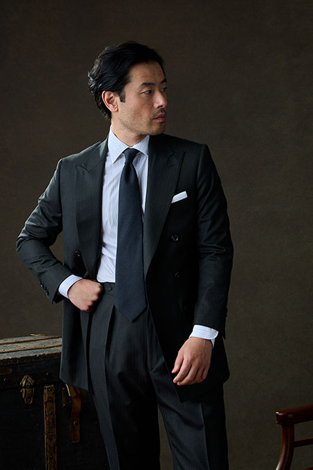 Charcoal Herringbone Suit