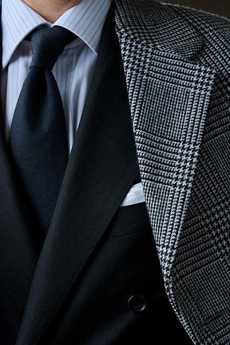 Black & White Plaid Top Coat - Holland & Sherry