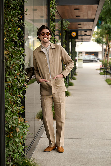 Khaki Overshirt Suit