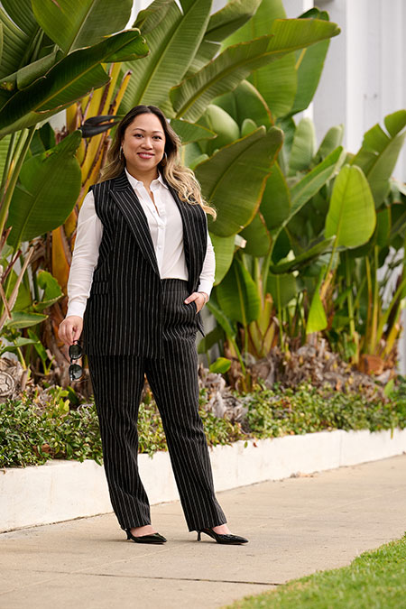Black Stripe Crushed Linen Sleeveless Blazer