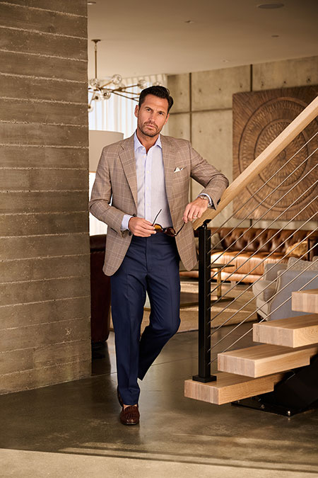 Brown Plaid Sport Coat