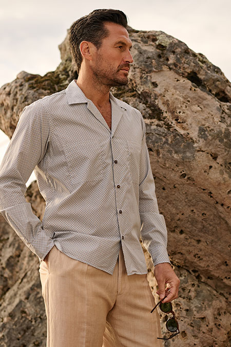 Trunk Shows                                                                                                                                                                                                                                               , Geometric Print Camp Shirt