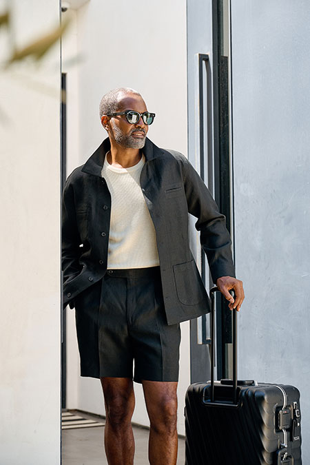 Black Linen Overshirt