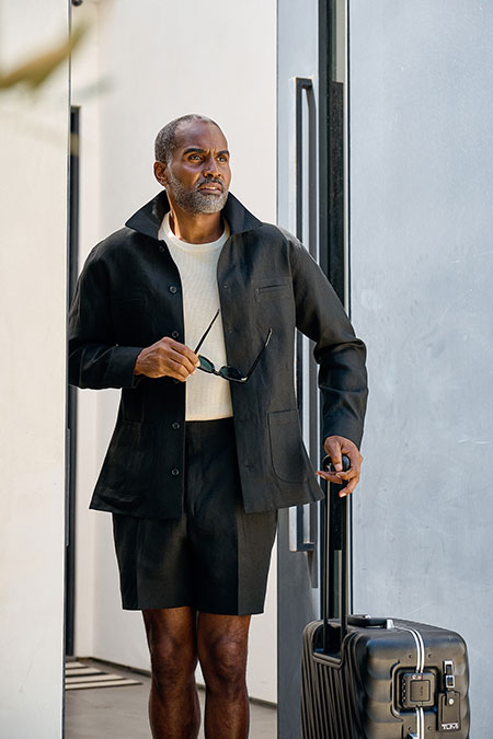 Black Linen Overshirt