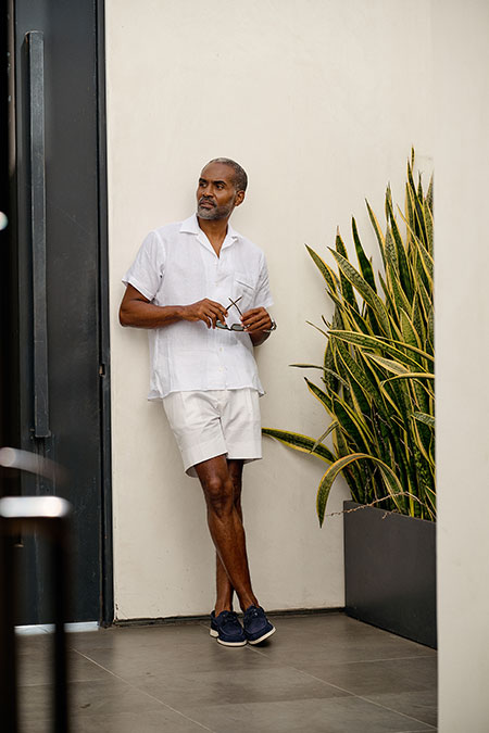 White Seersucker Shorts