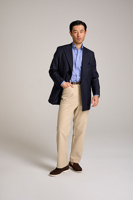 Men's Custom Capsule                                                                                                                                                                                                                                      , Double Breasted Navy Suit Jacket