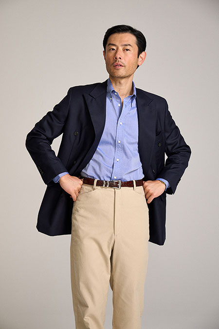Double Breasted Navy Suit Jacket