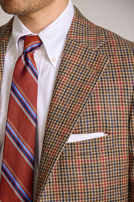 Men's Custom Capsule                                                                                                                                                                                                                                      , H&S Ascot Soft Touch Tan Guncheck Sportscoat