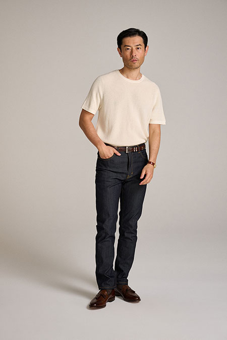 Cream Knit Tee
