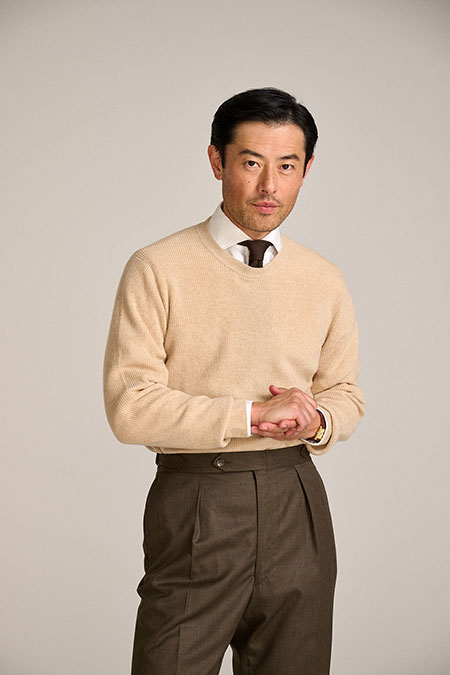 Men's Custom Capsule                                                                                                                                                                                                                                      , Camel Knit Custom Sweater