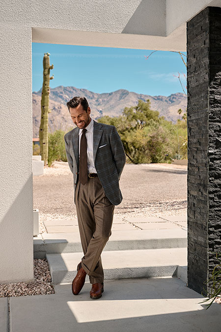 Men's FW26 Lookbook                                                                                                                                                                                                                                       , Brown Flannel Trousers
