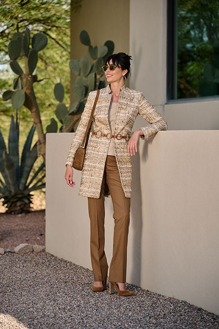 Brown Crepe Trousers