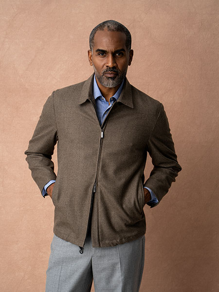 Tan Flannel Driver Jacket