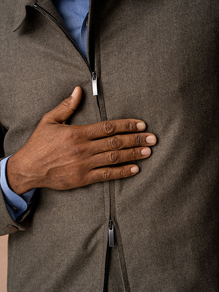 Tan Flannel Driver Jacket