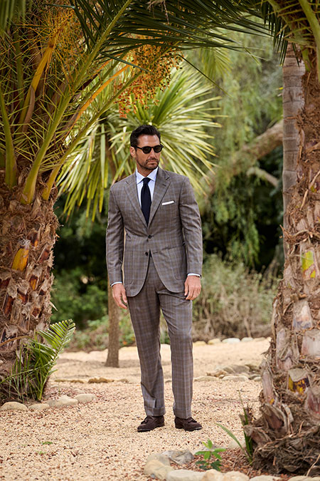 Spring Summer 26 Men's Lookbook                                                                                                                                                                                                                           , Mocha Glen Plaid Suit