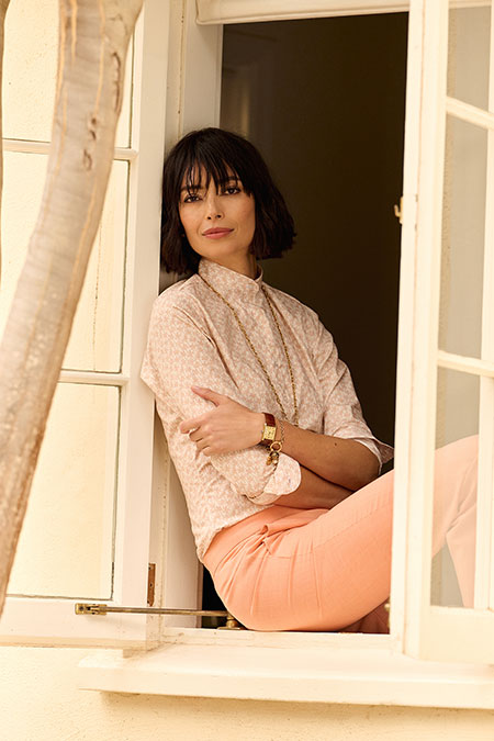 Spring Summer 26 Women's Lookbook                                                                                                                                                                                                                         , Palm Tree Dress Shirt