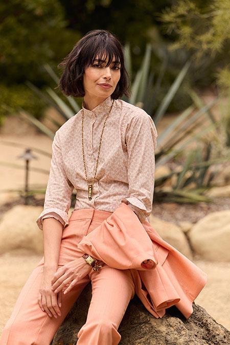 Peach Suit Holland & Sherry