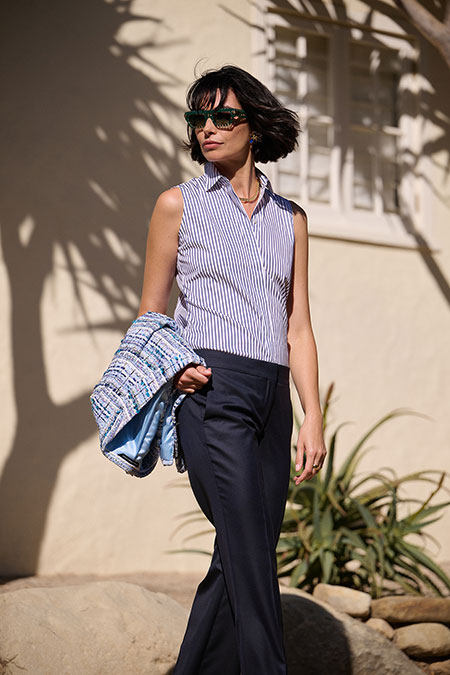 Navy Stripe Tory Shirt