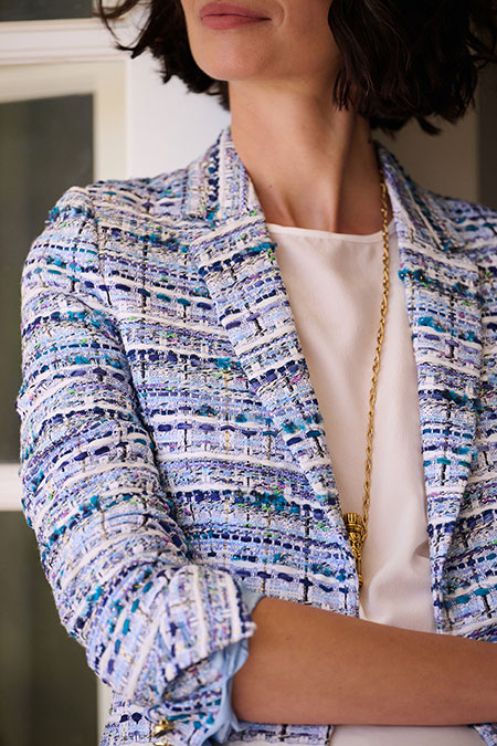 White Silk Amanda Blouse