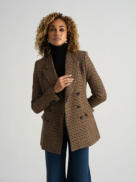 Holland & Sherry Harris Tweed Blazer