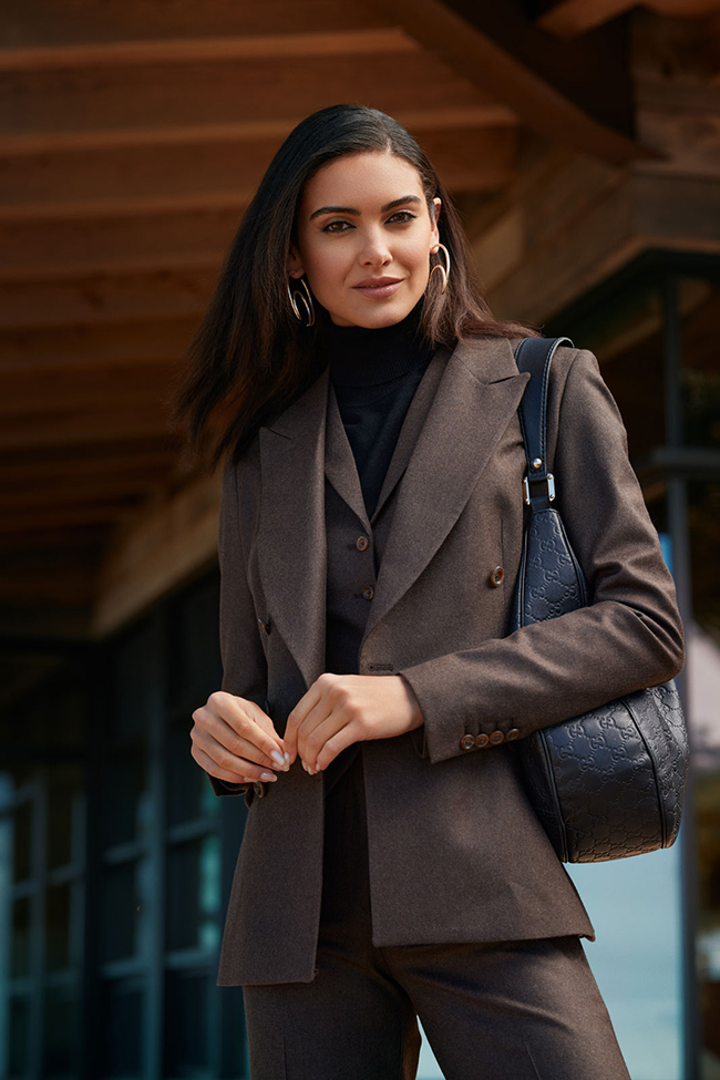 Brown Flannel 3-Piece Suit