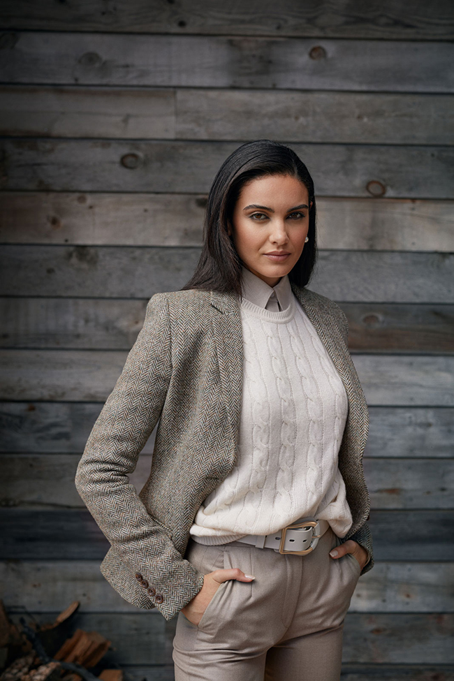 Tweed Herringbone Jacket