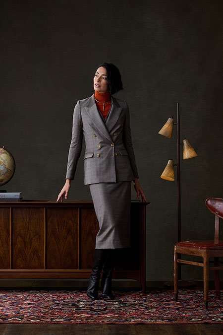 Tan Plaid 3-Piece Suit