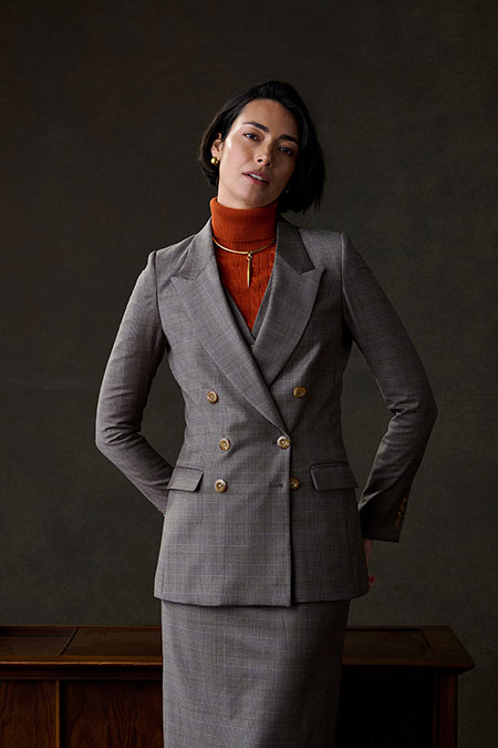 Tan Plaid 3-Piece Suit