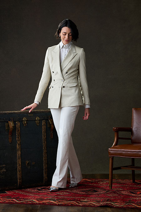 Ivory Corduroy Trousers