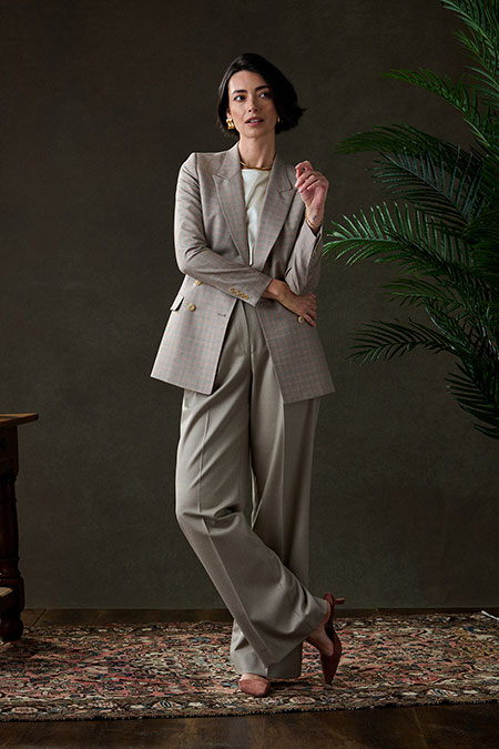 Light Tan Flannel Trousers