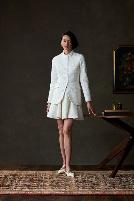 Ivory Tweed Suit - Holland & Sherry