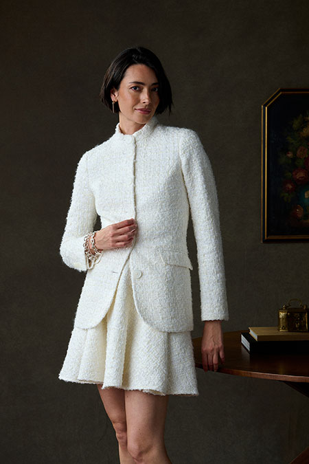 Ivory Tweed Suit - Holland & Sherry