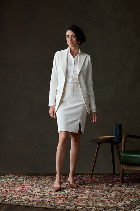 Ivory Corduroy Western Suit