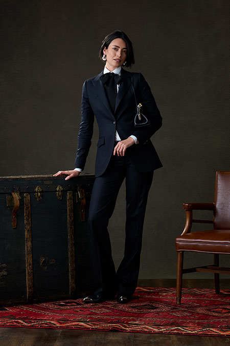 Fall/Winter 2025 Women's Lookbook                                                                                                                                                                                                                         , Black Western Suit