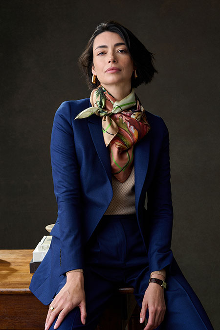 Royal Blue Tic Weave Suit