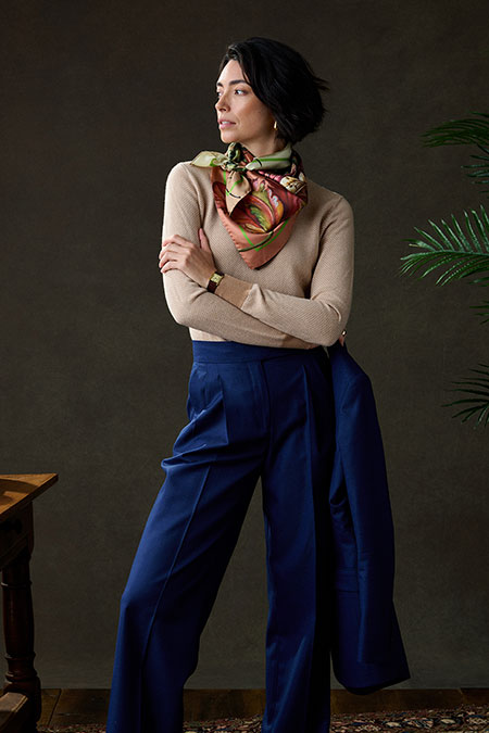 Light Tan Patterned Sweater