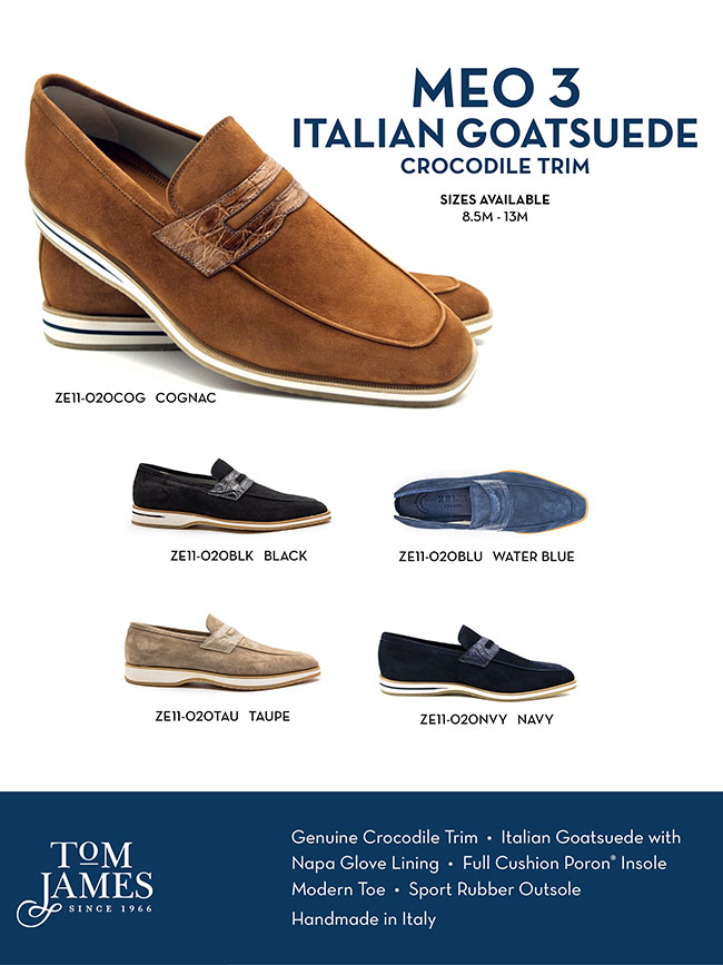                                                                                                                                                                                                                                                           , MEO 3 Sueded Goatskin Penny Loafer