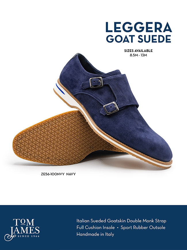                                                                                                                                                                                                                                                           , Legerra Sueded Goatskin Monkstrap