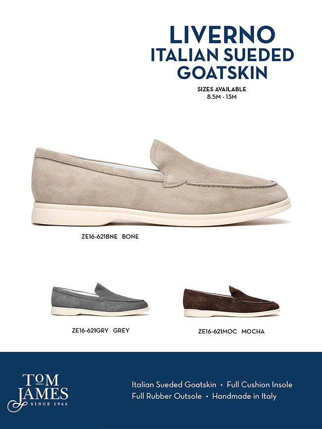                                                                                                                                                                                                                                                           , Livorno Sueded Italian Goatskin Loafer