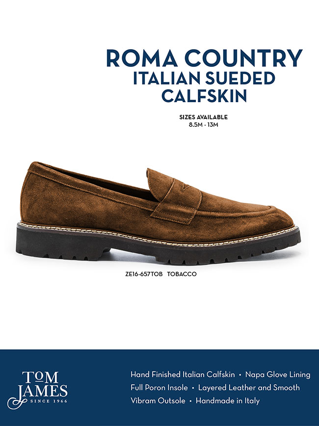                                                                                                                                                                                                                                                           , Roma Italian Suede Penny Loafer